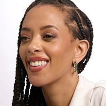 Radiance by Absolute™ x Marysol Patton Green Pear Hoop Earrings - 1"