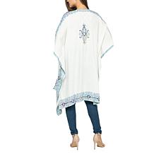 Raj Aamani Thick Stitch Embroidered Duster Kimono