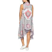 Raj Erin Thick Stitch Embroidered Vest