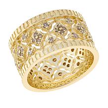 Rarities .67ctw Diamond Gold-Plated Band Ring