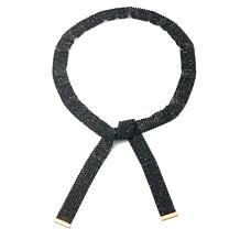 Rarities Black Spinel Gold-Plated Wrap Necklace