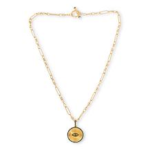 Rarities Gold-Plated 1/3ctw Colored Diamond Charm Toggle Necklace