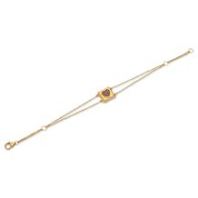 Rarities Gold-Plated Diamond Talisman Chain Bracelet