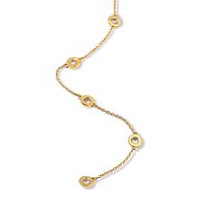 Rarities Gold-Plated White Topaz 18" Y-Shaped Necklace