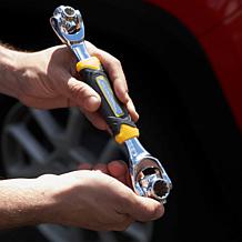 Rarities Gold-Plated White Topaz and Rutilated Quartz Drop Earrings
