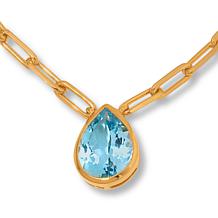 Rarities Pear-Shaped Gemstone Pendant Necklace