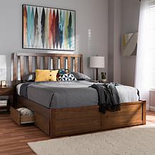 Raurey Queen Size Storage Platform Bed