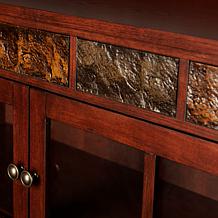 Raylyn Mission Faux Slate Sideboard and Display Curio