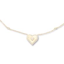 RBA Sparkle Fluted Heart Neckl