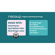 Recoup 12-pack Lemon Lime Organic Beverage with Ginger