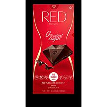 RED Chocolate 12ct 3.5oz Dark & Milk Chocolate Bars with Stocking 