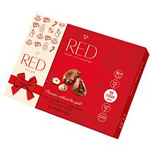 RED Chocolate 4-pack Diamond Truffles with Hazelnut Filling Ships 11/3