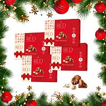 RED Chocolate European Crafted 4pk Hazelnut Truffle Boxes - Ships 12/1