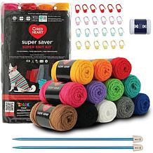 Red Heart Super Saver Super Yarn Knit Kit with Accessories