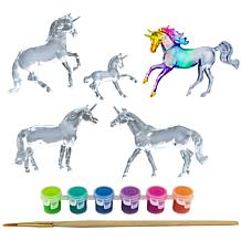 Reeves Stablemates 1:32 Scale Suncatcher 5 Piece Craft Set, Unicorn
