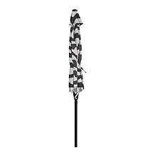 Reflection 9' OneClick Gen2 Black & White Patio Market Umbrella