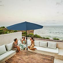 Reflection 9' OneClick Gen2 Navy Patio Market Umbrella