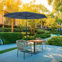 Reflection 9' OneClick Gen2 Navy Patio Market Umbrella 