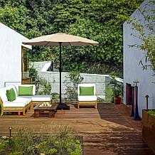 Reflection 9' OneClick Gen2 Tan Patio Market Umbrella