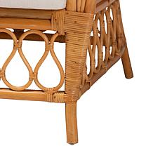 Reina Natural Rattan Arm Chair 30.3"W x 31.1"D x 37.4"H