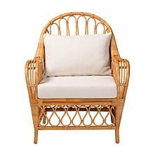 Reina Natural Rattan Arm Chair 30.3"W x 31.1"D x 37.4"H