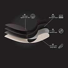 Rhonda Shear 2-pack Leakproof Pin-Up Panty with Lace Detail