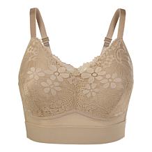 Rhonda Shear 2-pack Molded Cup Bra with Lace Overlay