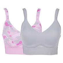 Rhonda Shear 2-pack Molded Cup Bra with Mesh Back Detail