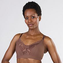 Rhonda Shear 2-pack Molded Cup Lace Bra with Invisible Edge