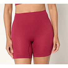 Rhonda Shear 2-pack Seamless Rose Jacquard Longline Short