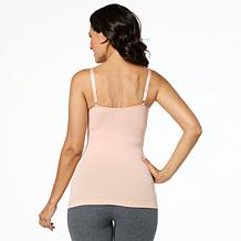 Rhonda Shear "Ahh" Seamless Tank with Lace Inset and Removable Pads