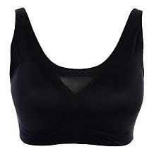 Rhonda Shear Brushed Leisure Molded Cup Bra with Mesh Detail
