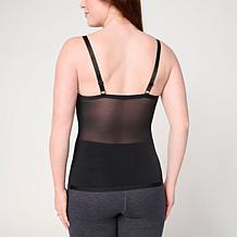 Rhonda Shear Invisible Edge Mesh Back Tank