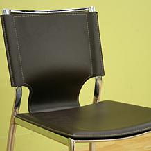 Richard Dark Brown Bonded Leather Dining Chairs - 2