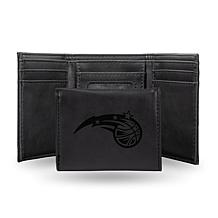 Rico Laser-Engraved Black Tri-fold Wallet - Magic 