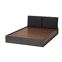Rikke Two-Tone Queen Size Platform Storage Bed