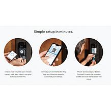 Ring Battery Doorbell Pro w/Color Night Vision & Ring Assist+