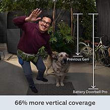 Ring Battery Doorbell Pro with Night Vision & Bird's Eye View