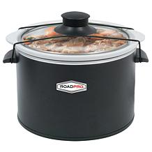 RoadPro 12-Volt 1.5-Quart Slow Cooker in Black