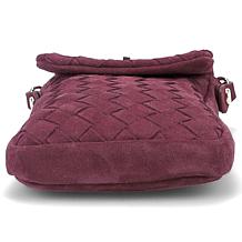 Ron White Edessa Supple Woven Suede Mini Crossbody Handbag