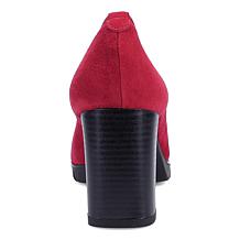 Ron White Fallona All-Day Suede Pump with Satin Shoe Bag