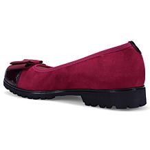 Ron White Isobell Leather Ballet Flat with Satin Shoe Bag