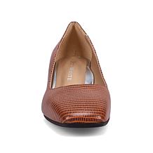 Ron White Lucille Liz Leather Heeled Pump w/ All-Day Heels® Technology