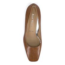 Ron White Lucille Liz Leather Heeled Pump w/ All-Day Heels® Technology