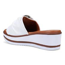 Ron White Priccila Lightweight Leather Wedge Slide Sandal