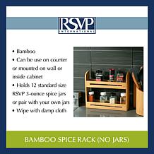 RSVP Bamboo Spice Rack