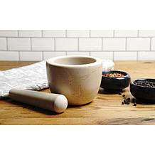 RSVP Marble Mortar & Pestle - Beige