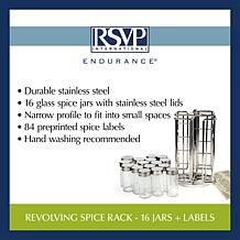 RSVP Revolving Spice Rack Set