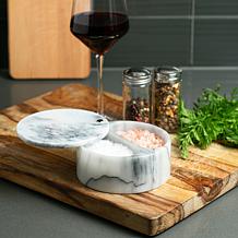 RSVP Salt Box - White Marble