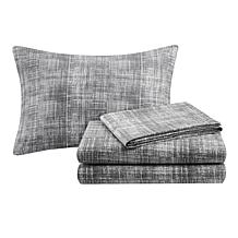 Saben Full 9-piece Complete Bed and Sheet Set - Taupe